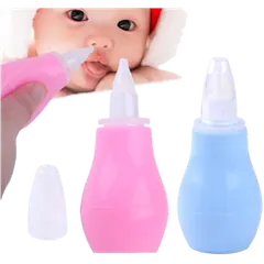 Newborn Baby Nasal Vacuum Mucus Suction Aspirator Soft Tip Runny Nose Cleaner - Rokomari